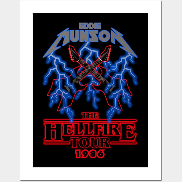 Eddie Munson - The Hellfire Tour Wall Art by Tee Arcade